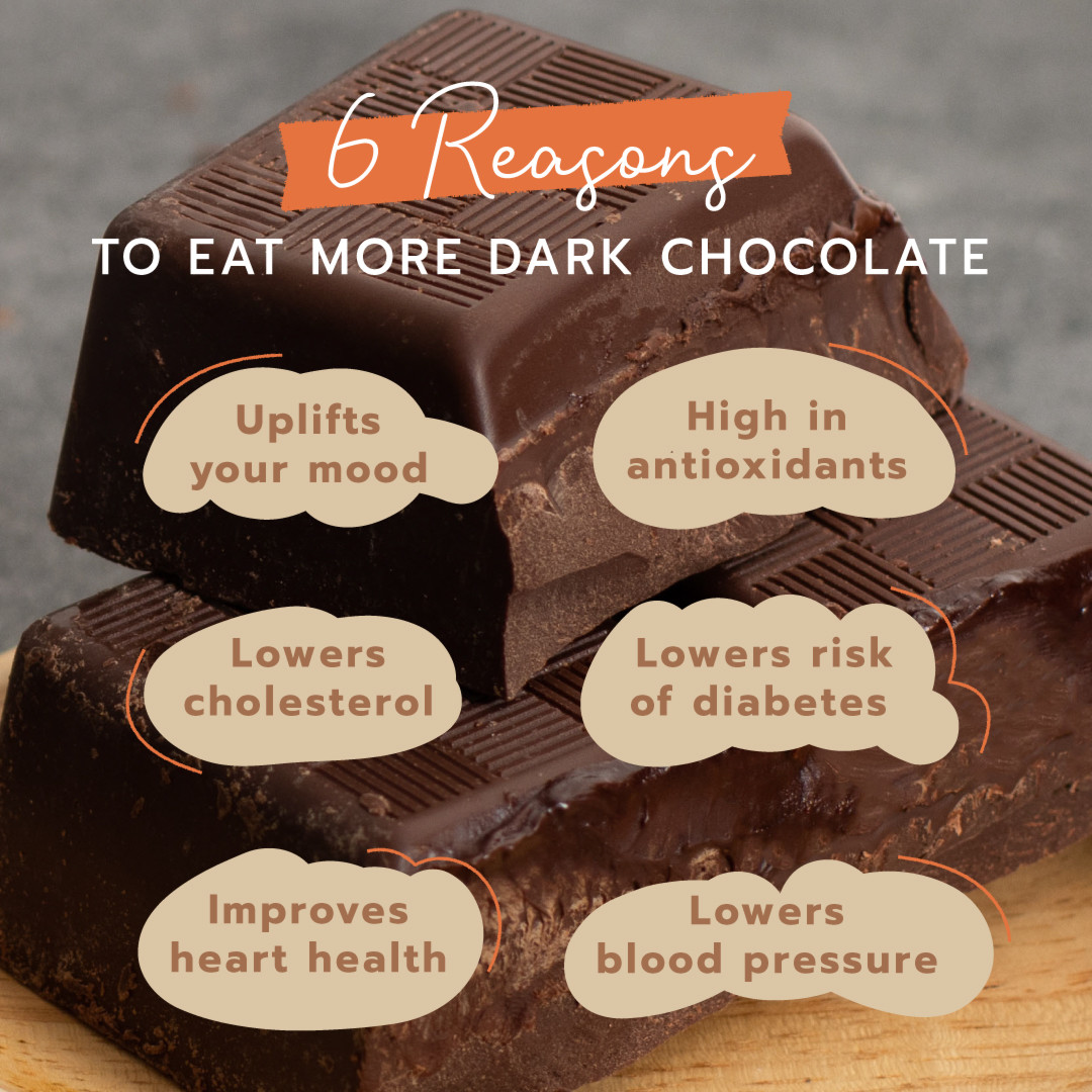  Benefits of dark chocolate