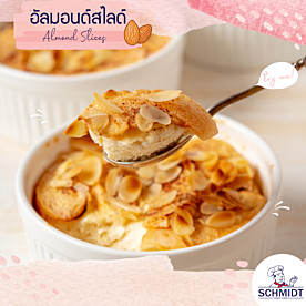 Complete the perfect dessert with almond slices.
