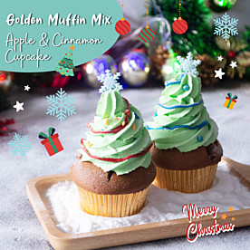 Golden Muffin Mix - Apple & Cinnamon Cupcake